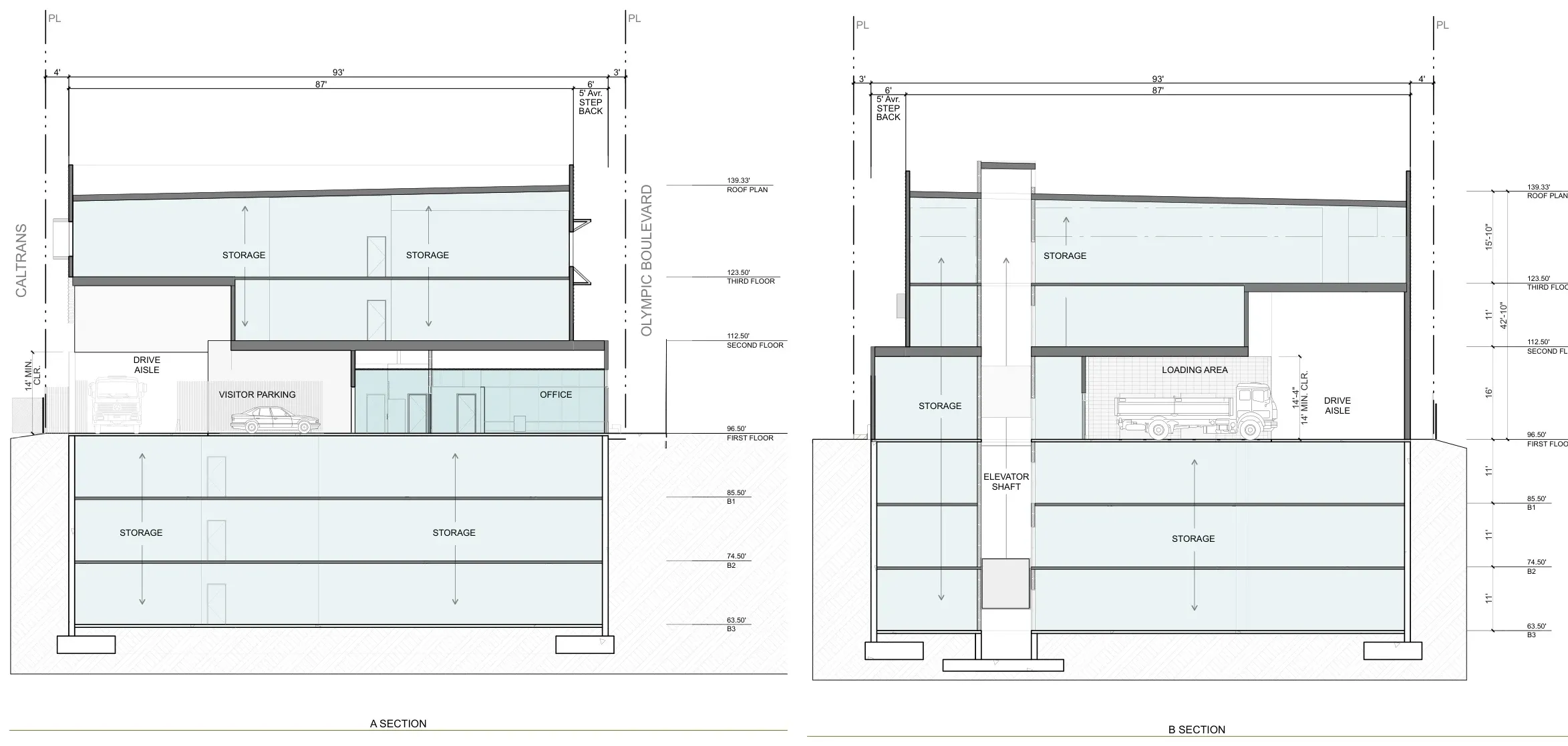 Olympic — architectural drawing