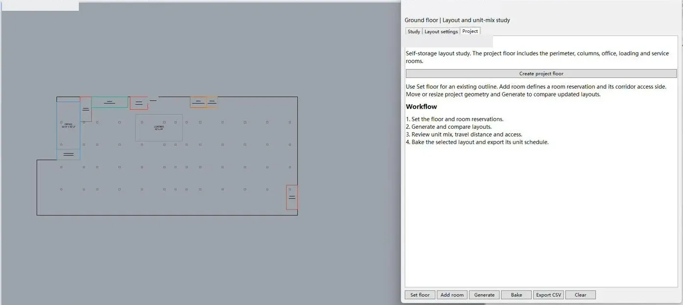 Storage Planner / Seward working-model footprint