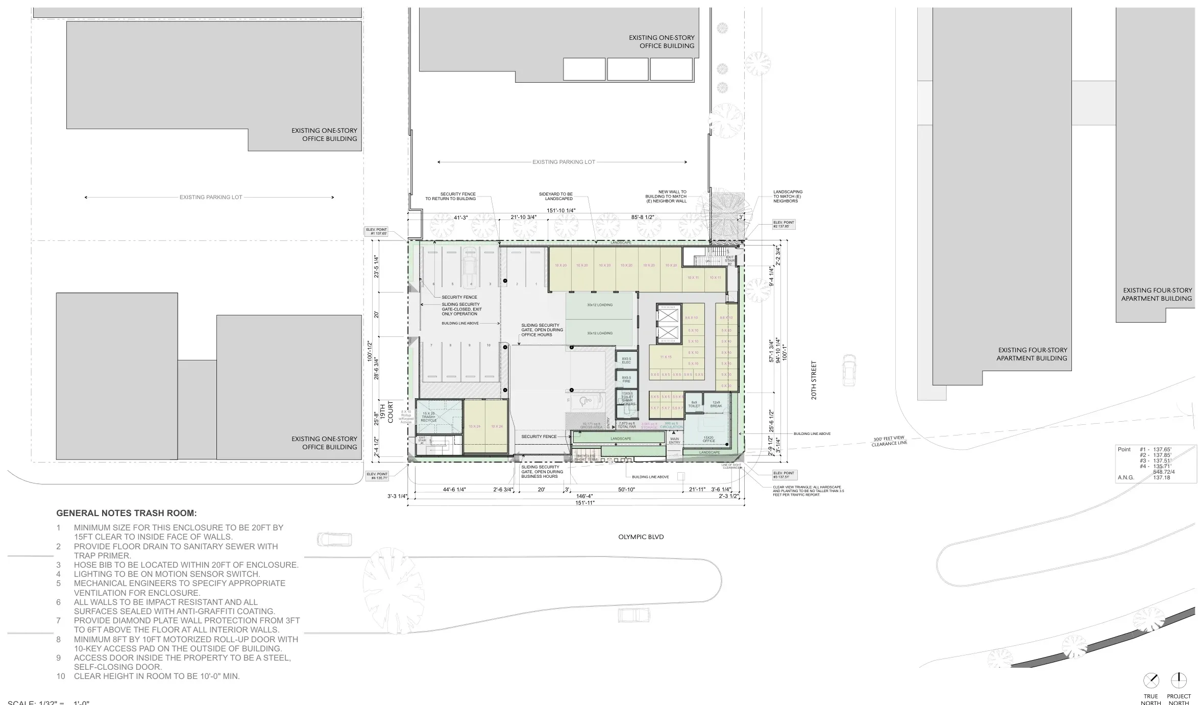 20th Street — architectural drawing