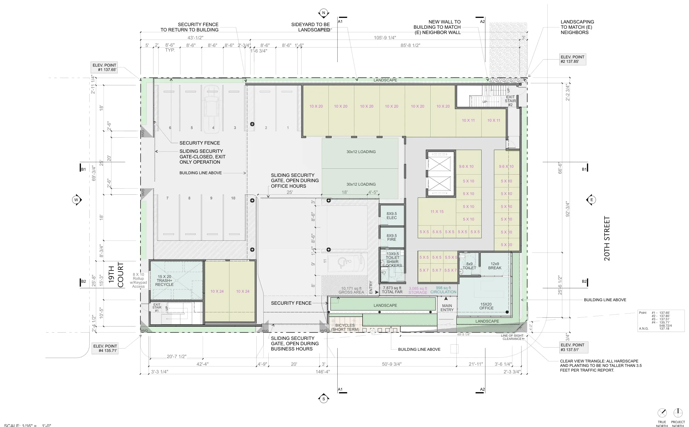 20th Street — architectural drawing