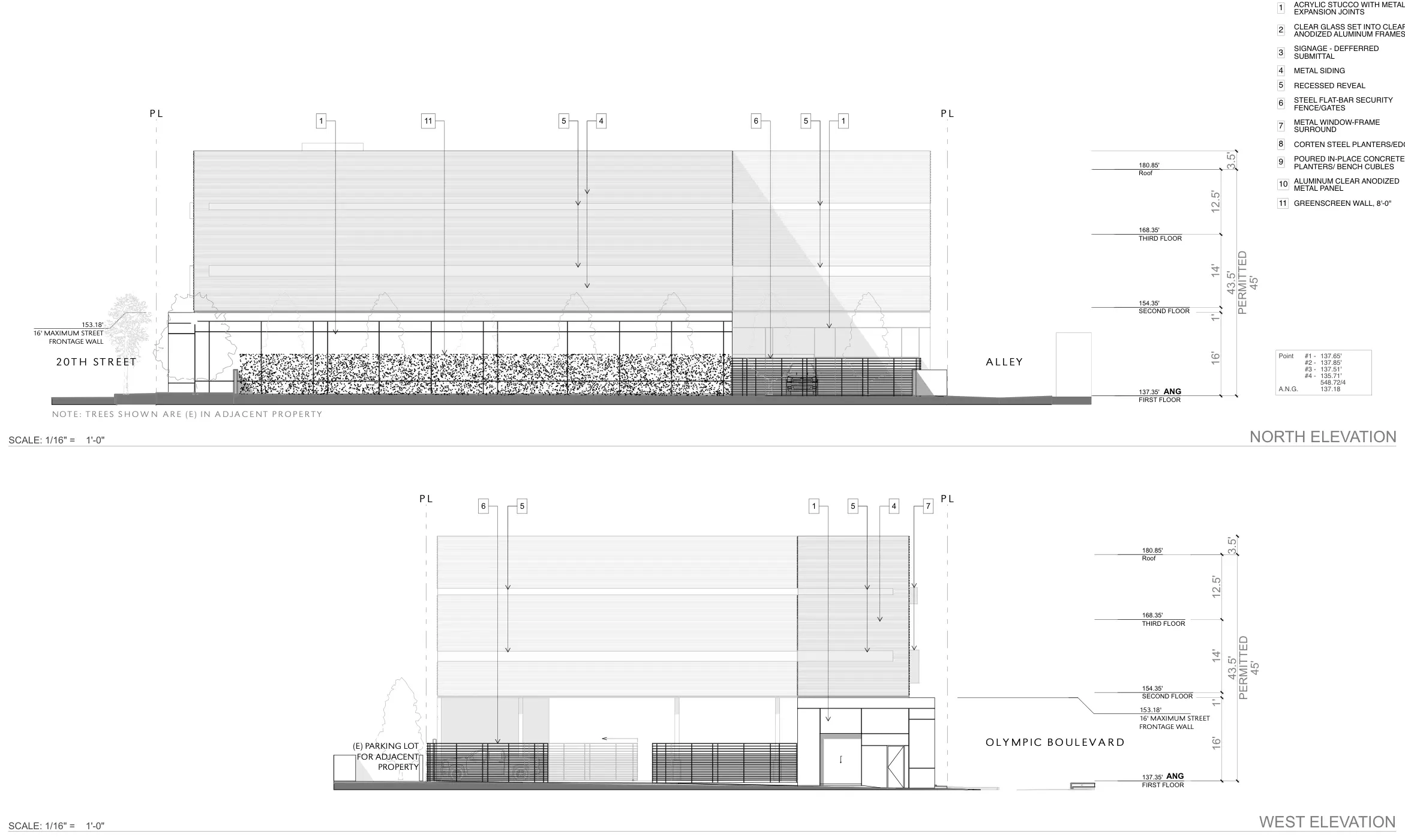 20th Street — architectural drawing