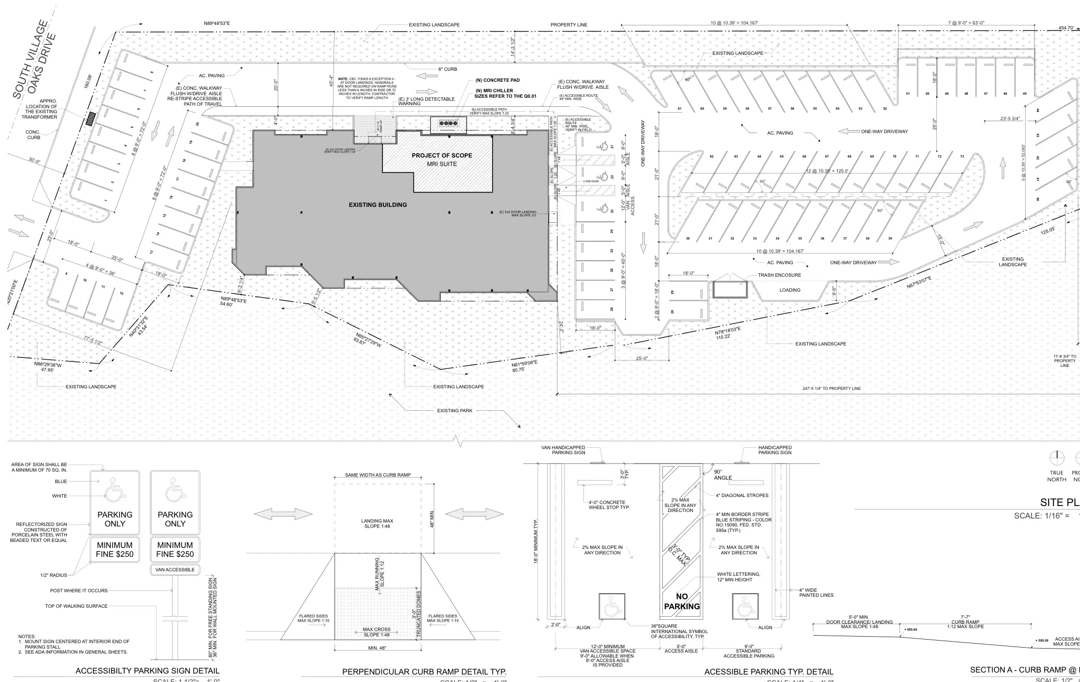 Village Oaks — architectural drawing