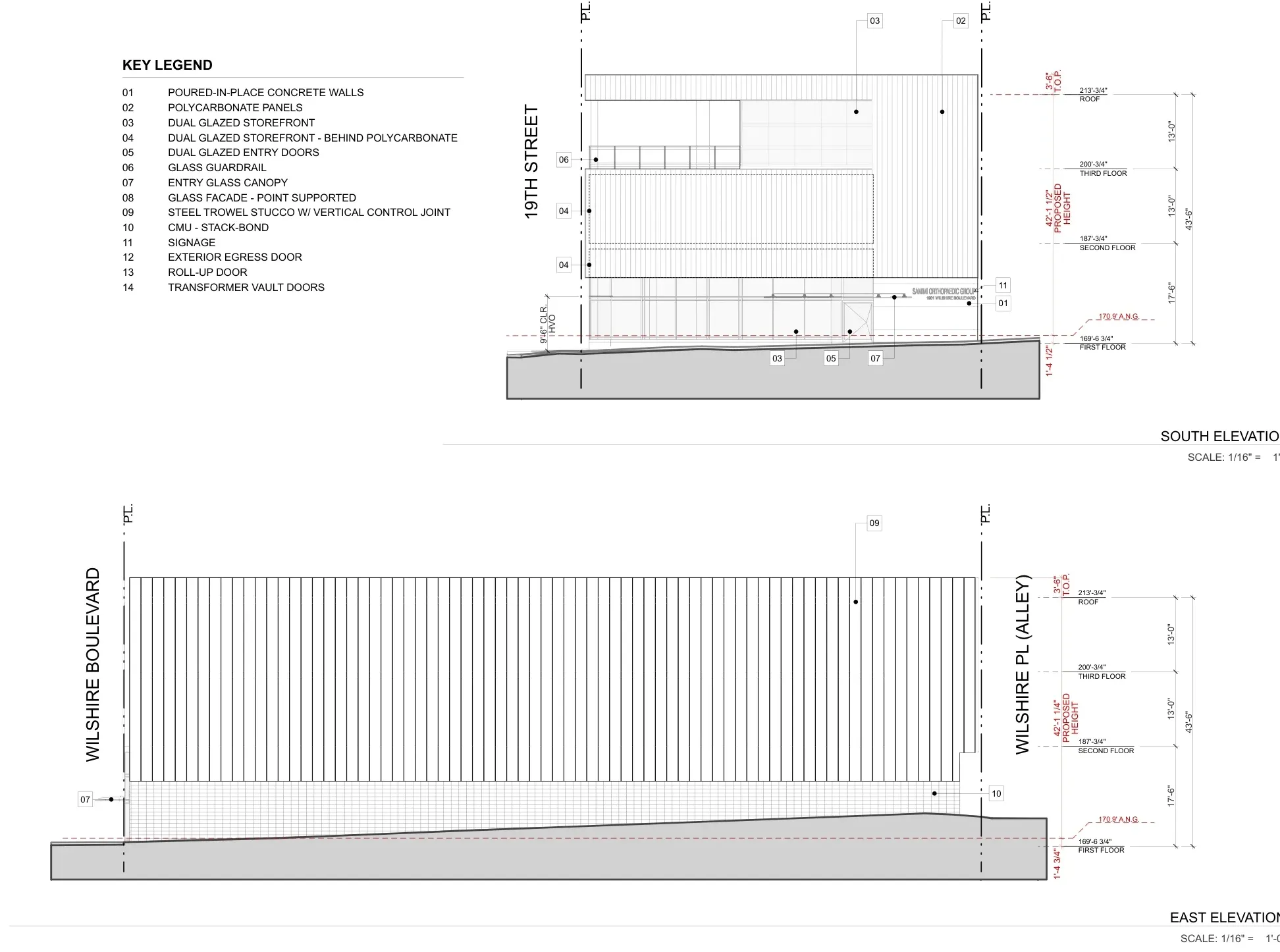 Wilshire — architectural drawing